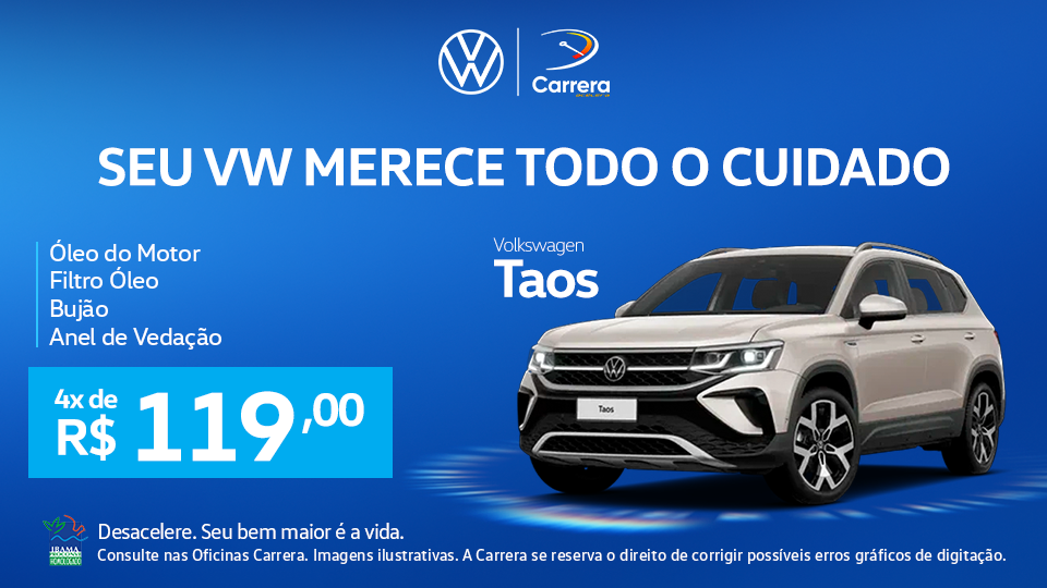 TROCA DE ÓLEO + FILTRO + BUJÃO + ANEL DE VEDAÇÃO