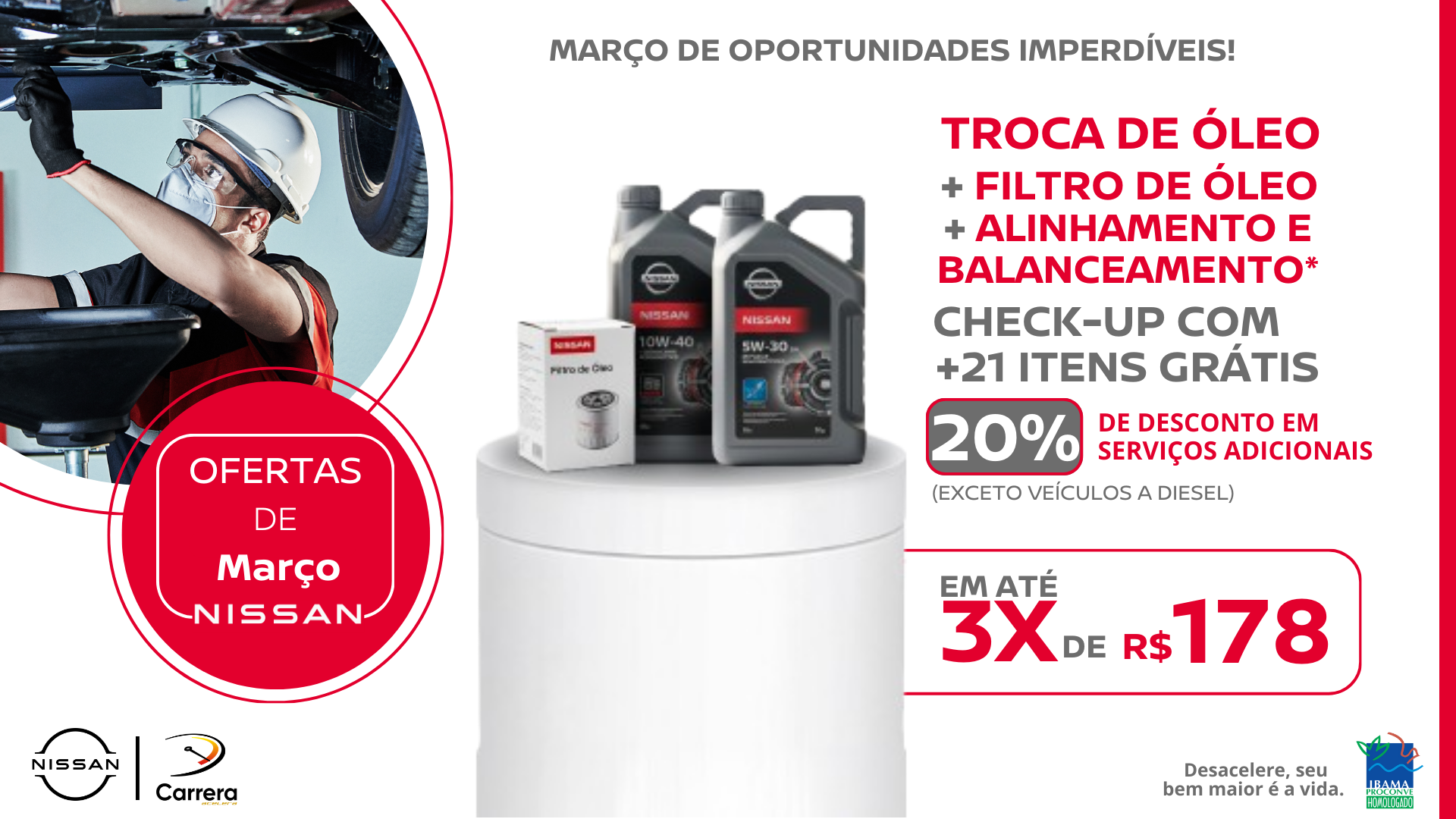 TROCA DE ÓLEO + FILTRO + ALINHAMENTO E BALANCEAMENTO