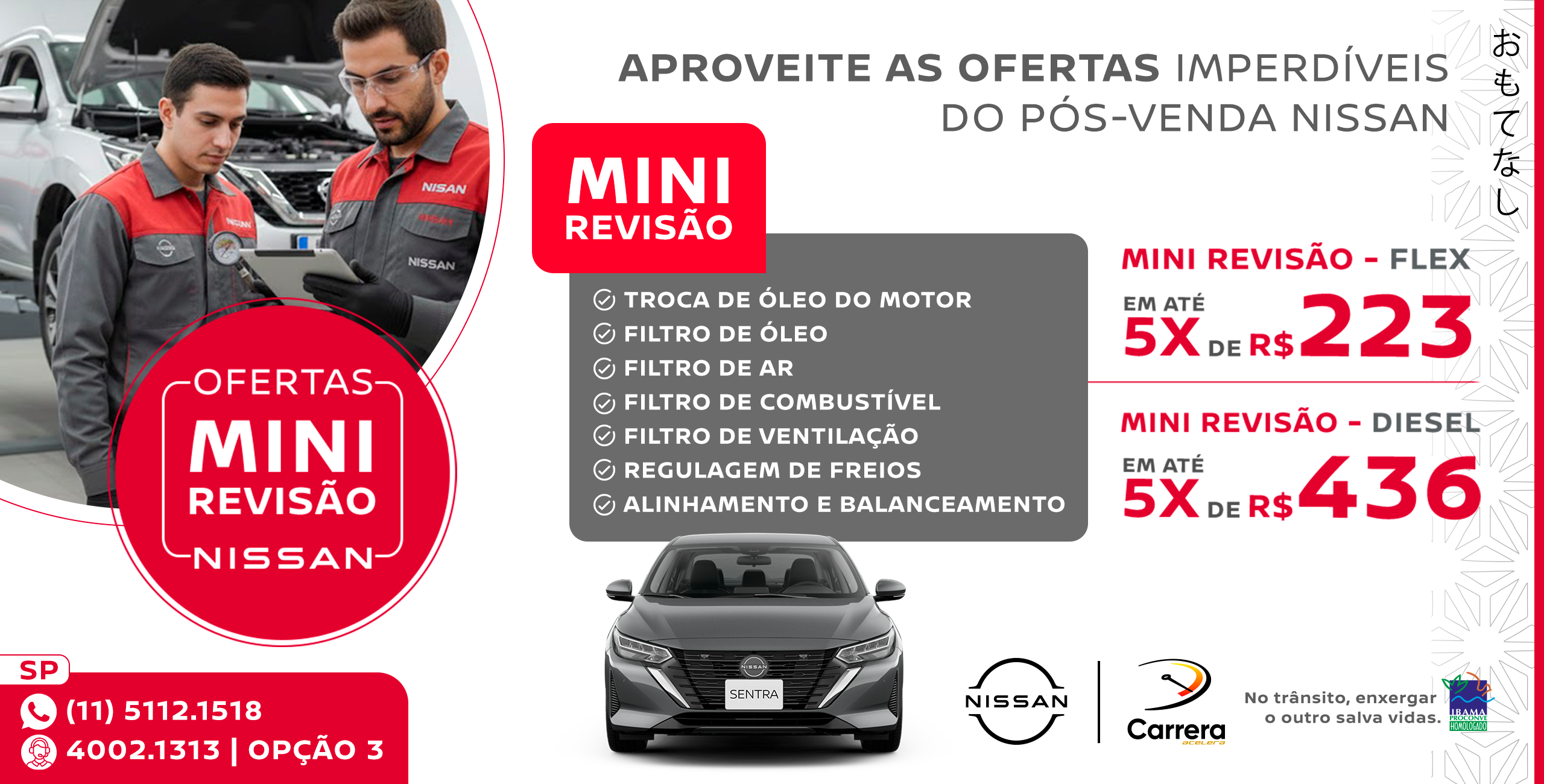 MINI REVISÃO NISSAN (FLEX E DIESEL)
