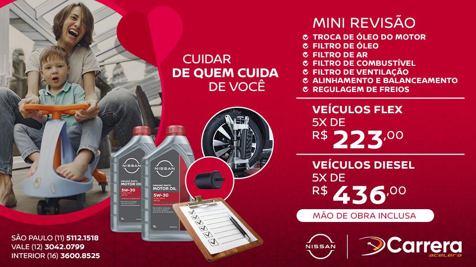 MINI REVISÃO NISSAN (FLEX E DIESEL)