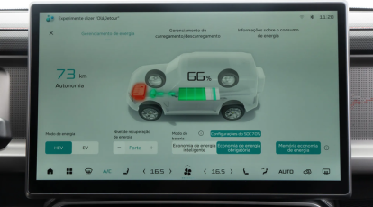 Tela multimídia touchscreen de 15,6″