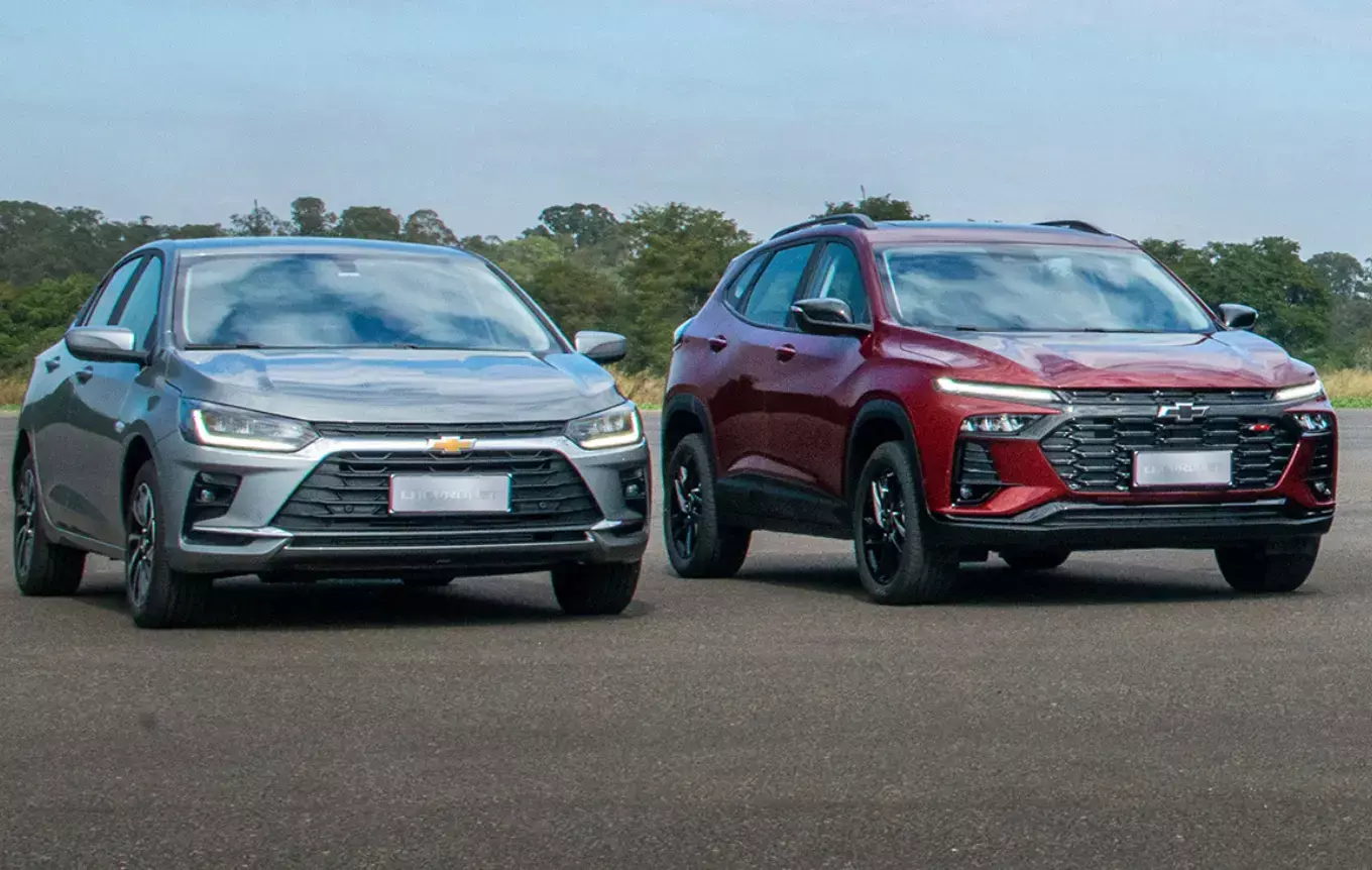 Imagem Chevrolet apresenta Onix e Tracker 2026 com visual renovado e avanços tecnológicos