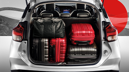 Porta-malas com 432 litros de capacidade