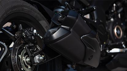 Suspensão dianteira invertida para maior estabilidade