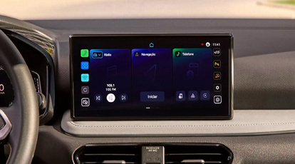 Conectividade VW Play com Android Auto e Apple car play