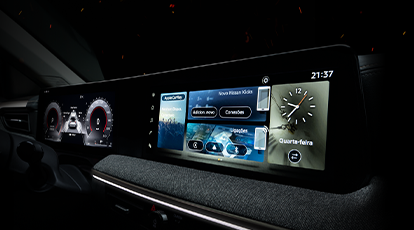 Painel 100% digital de 12” de alta definição