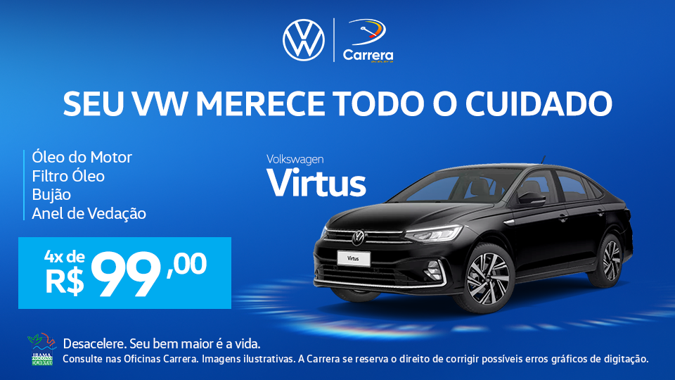 TROCA DE ÓLEO + FILTRO + BUJÃO + ANEL DE VEDAÇÃO