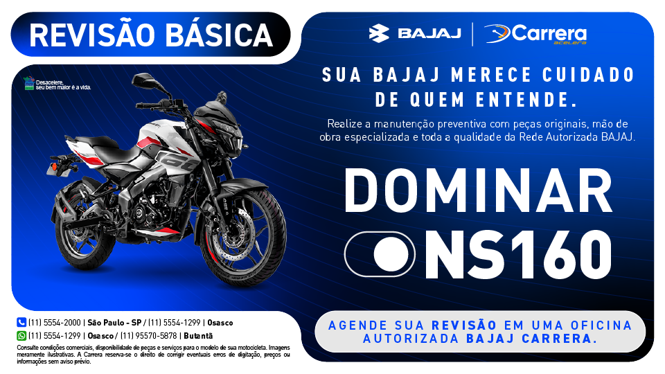 REVISÃO BÁSICA - DOMINAR NS160