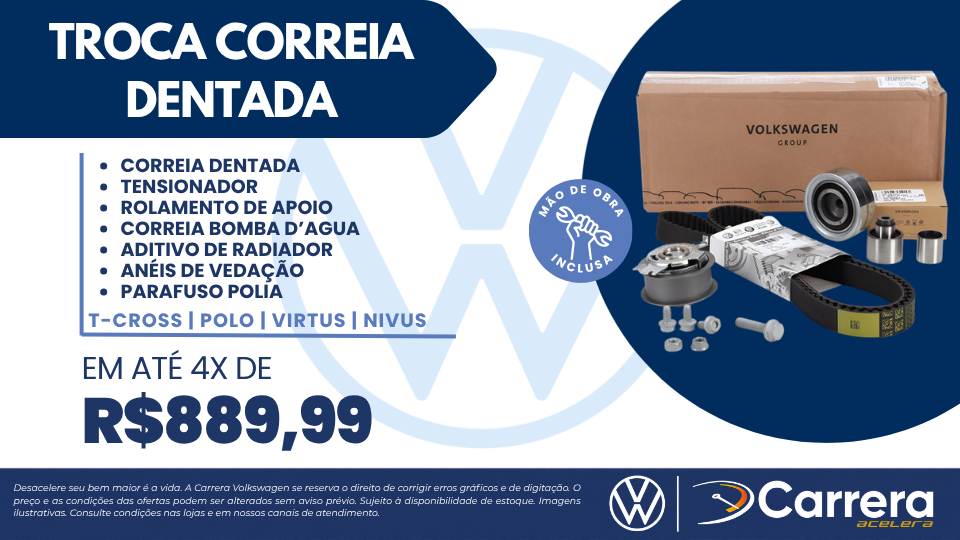 TROCA CORREIA DENTADA
