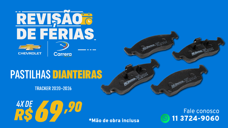 PASTILHAS DIANTEIRAS COM INSTALAÇÃO INCLUSA EM 4× DE R$ 69,90.