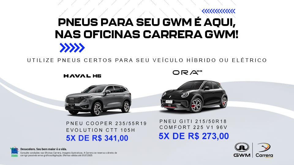 PNEUS PARA SEU GWM É AQUI
