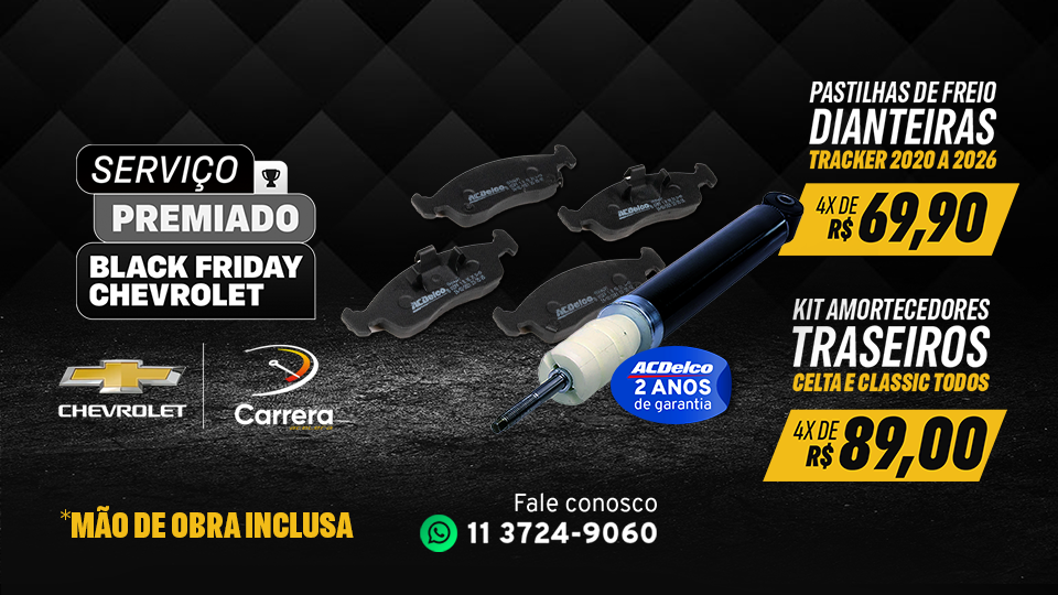 KIT AMORTECEDORES TRASEIROS / PASTILHAS DE FREIO DIANTEIRAS JÁ INSTALADOS